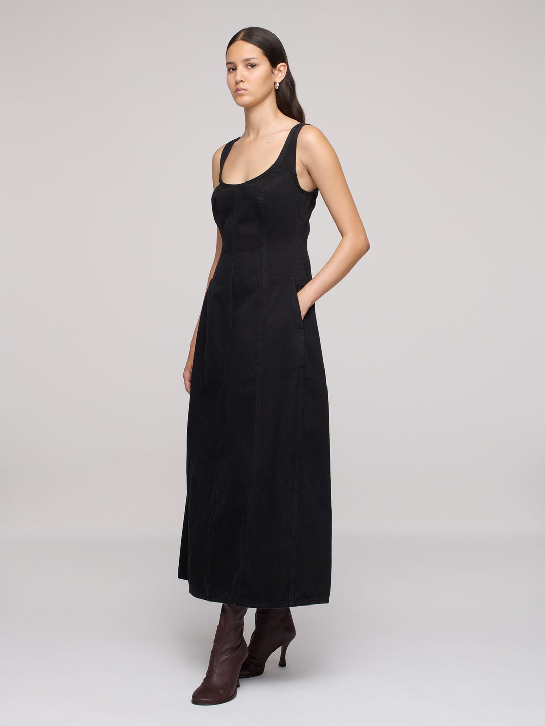 Cocoon Bustier Dress - One Year Black