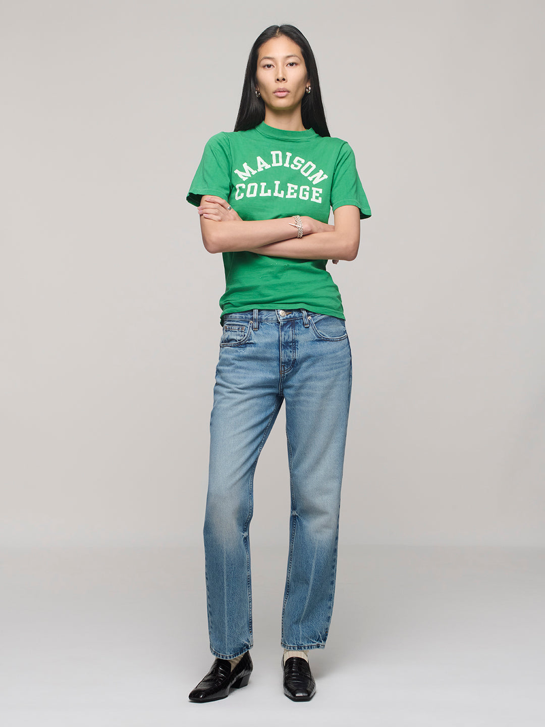 Calla Mid Rise Ankle Jeans - Attick Blue