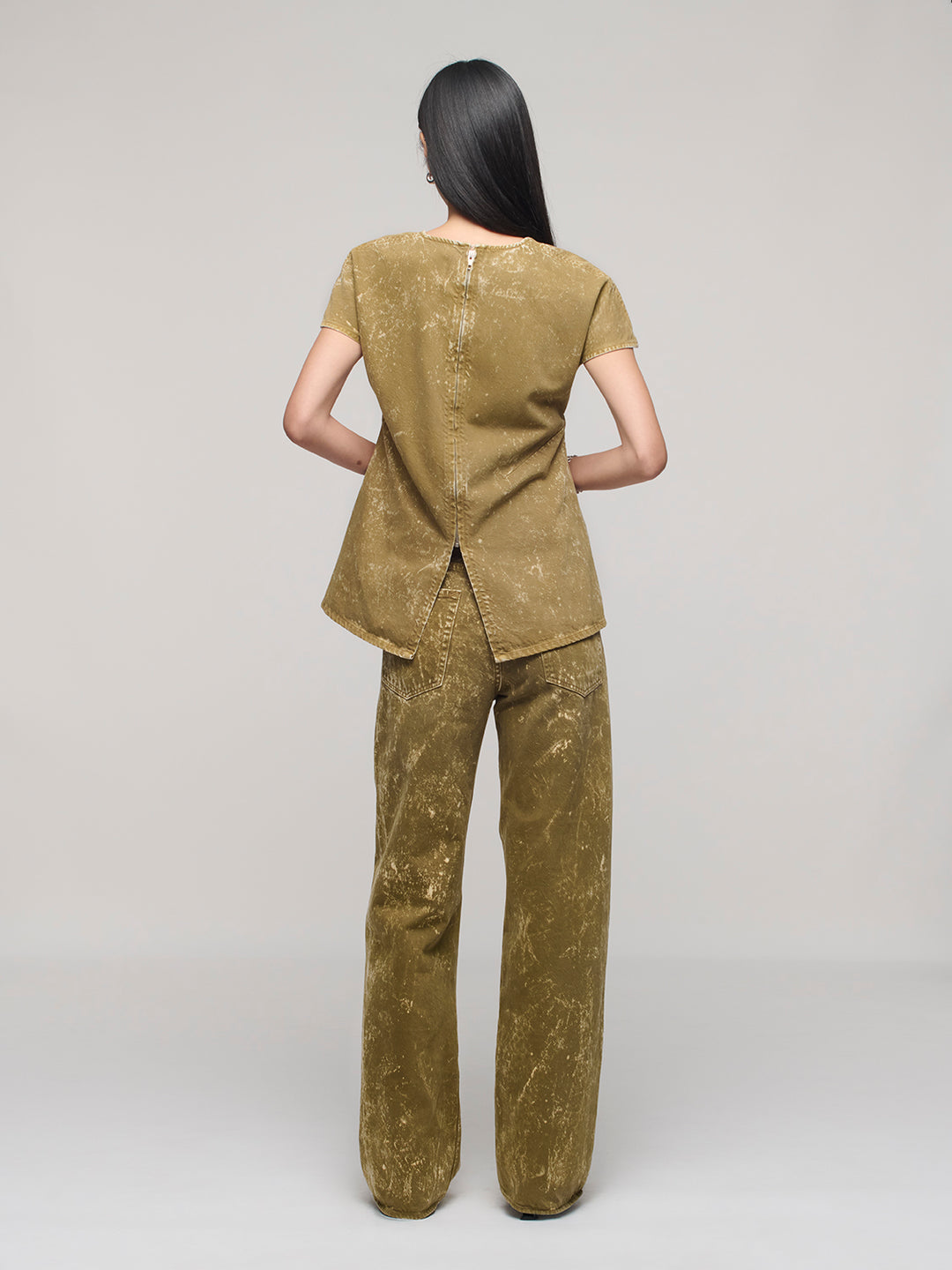 Linear T-Shirt - Mineral Lizard