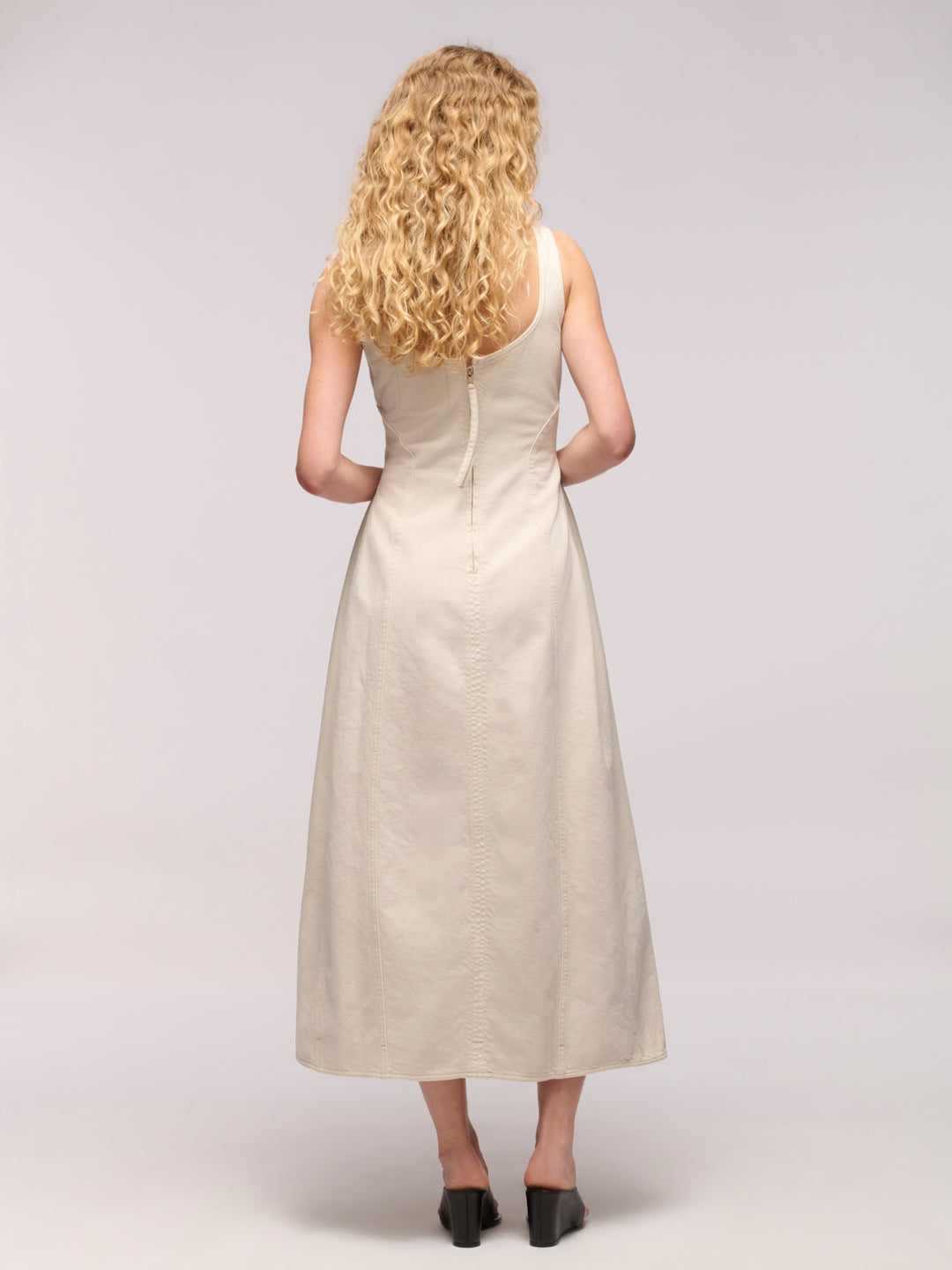 Cocoon Bustier Dress - Salt