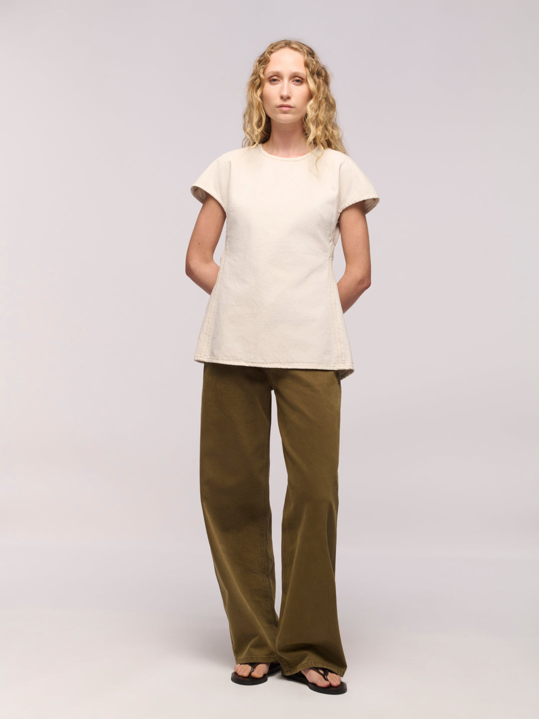 Linear T-Shirt - Salt