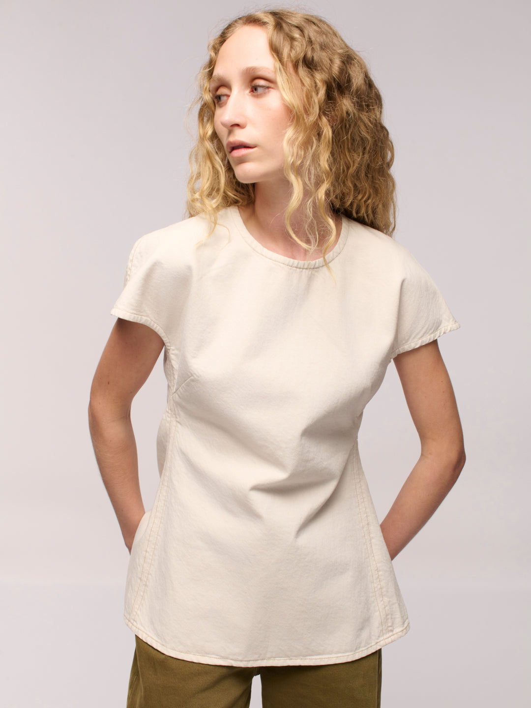 Linear T-Shirt - Salt