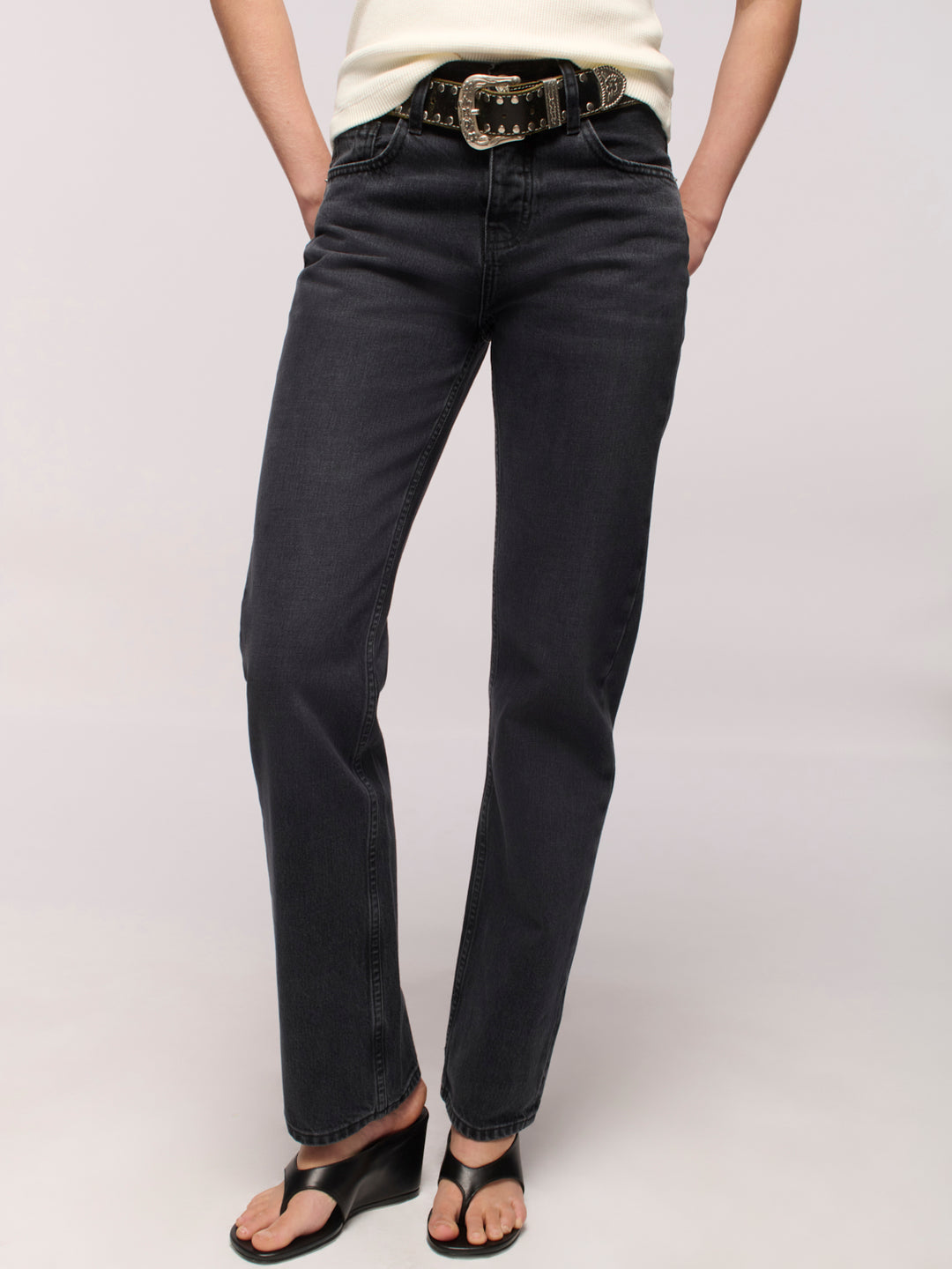 Calla Straight Full Jeans - Hurricane