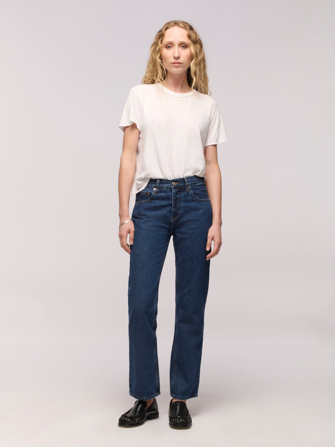 Calla Straight Ankle Jean - True Blue