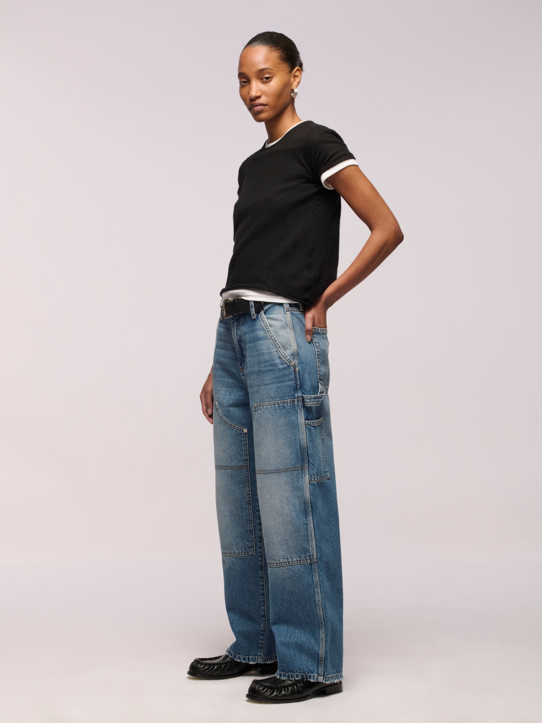 Dove Carpenter Jeans - Pocket Blue