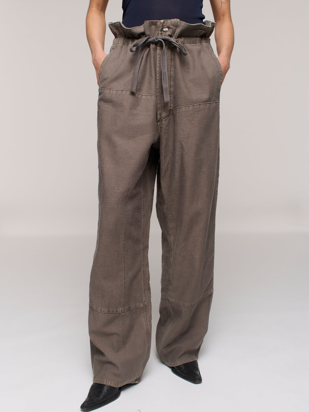 Breeze Paper Bag Pant - Castor Grey