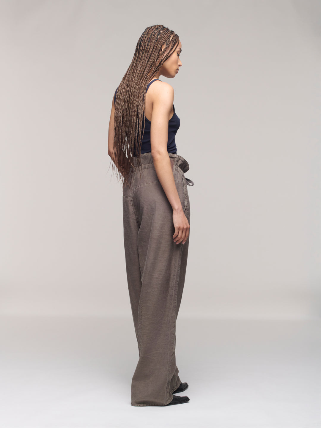 Breeze Paper Bag Pant - Castor Grey