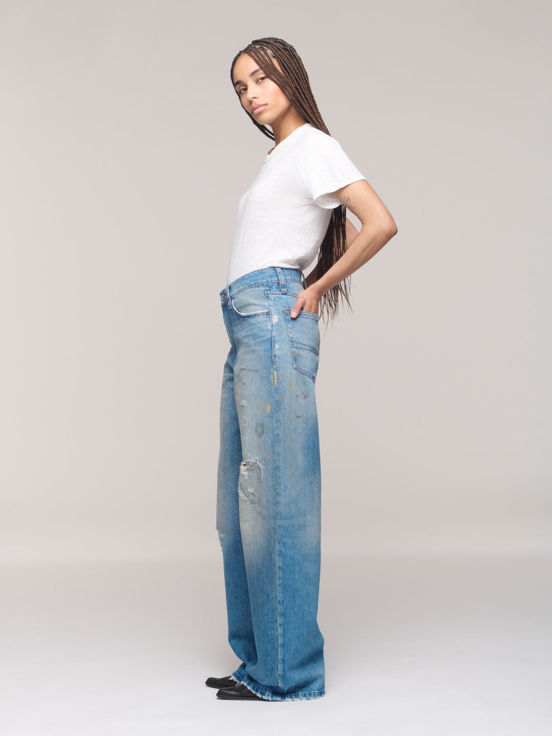 Sling Jeans - Painterly Blue