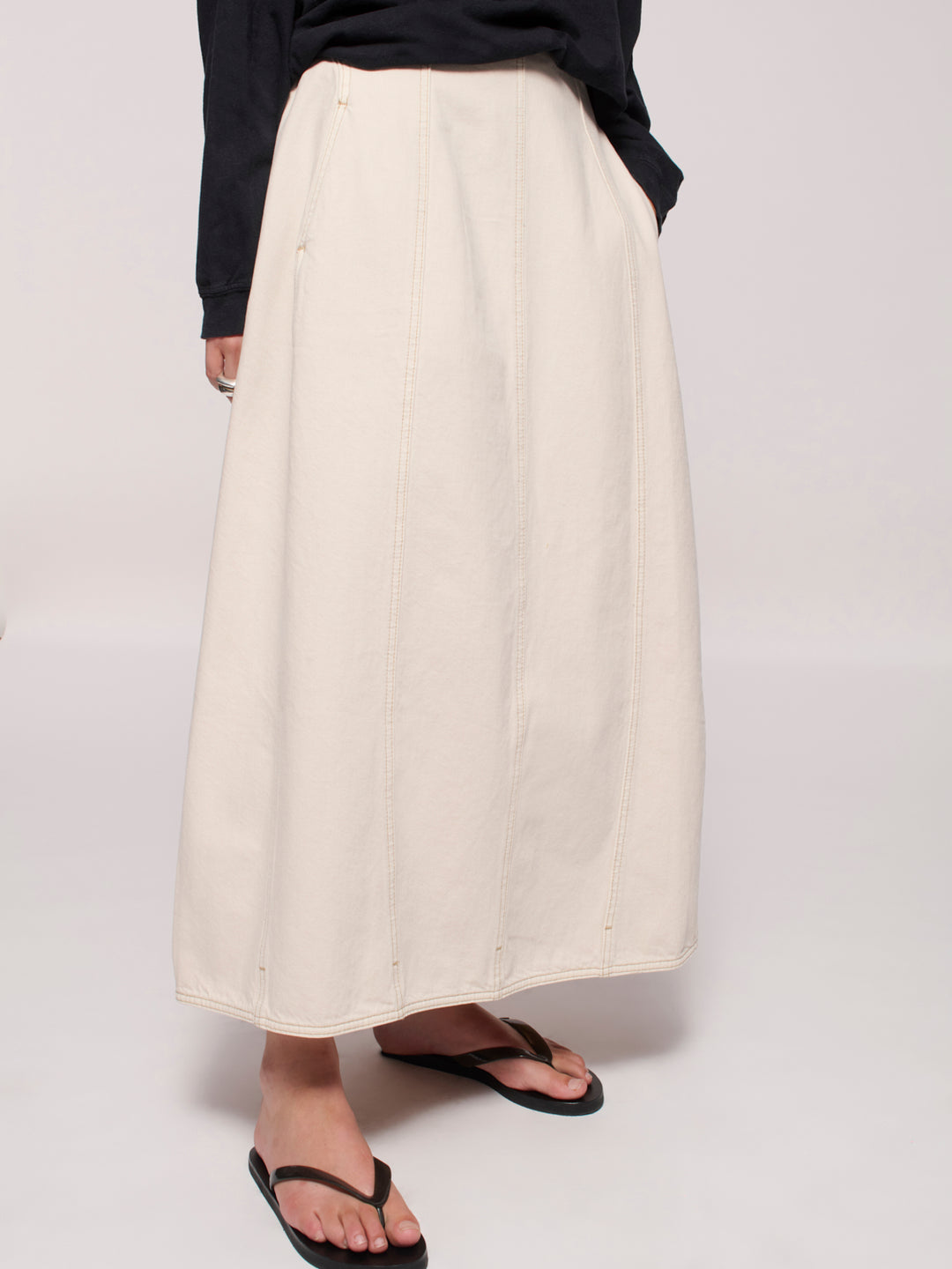 Cocoon Skirt - Salt