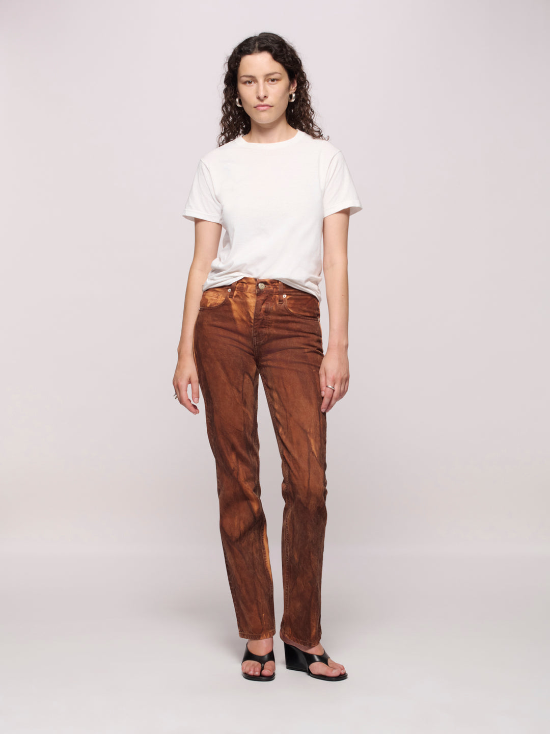 Calla Straight Full Jean - Rusty