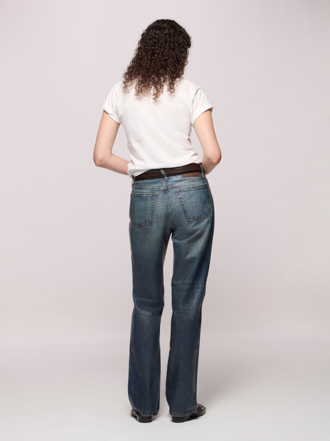 Calla Straight Full Jean - Glass Archive Blue