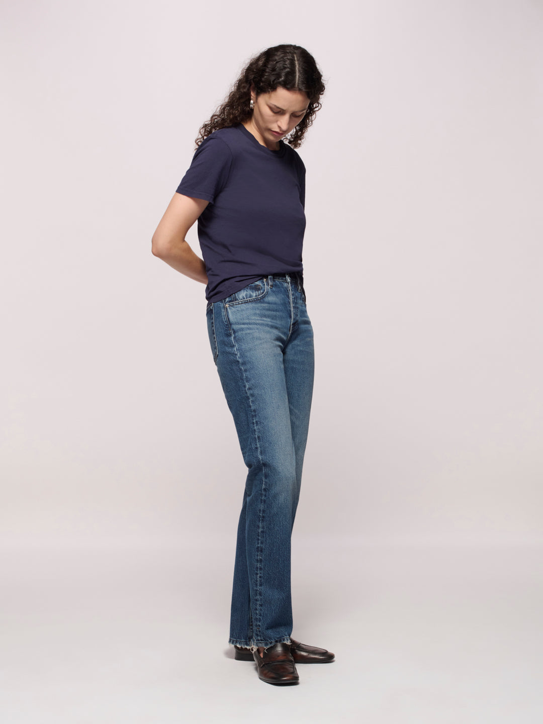 Calla Straight Ankle Jean - Archive Blue