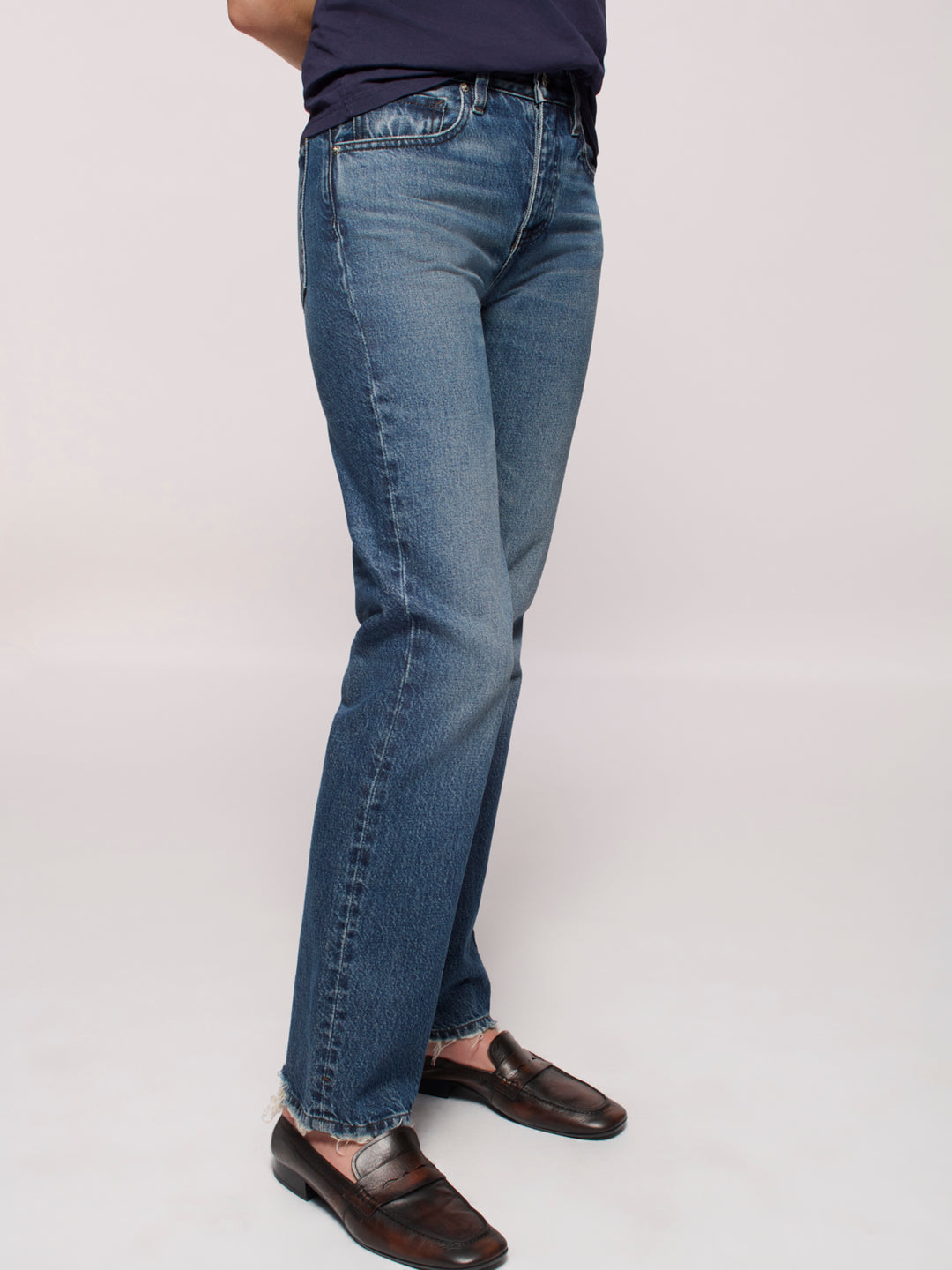 Calla Straight Ankle Jean - Archive Blue