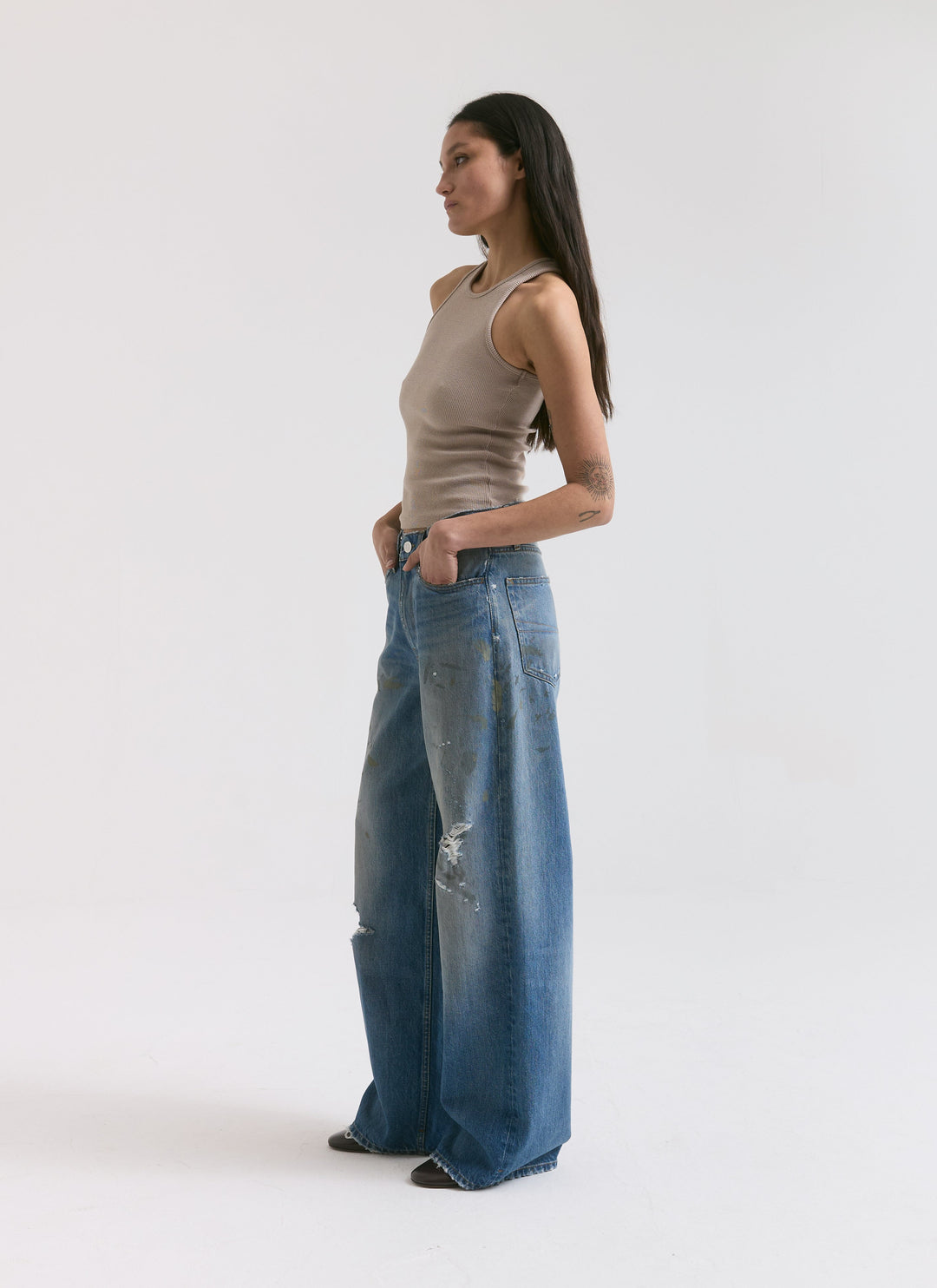 Sling Jeans - Painterly Blue
