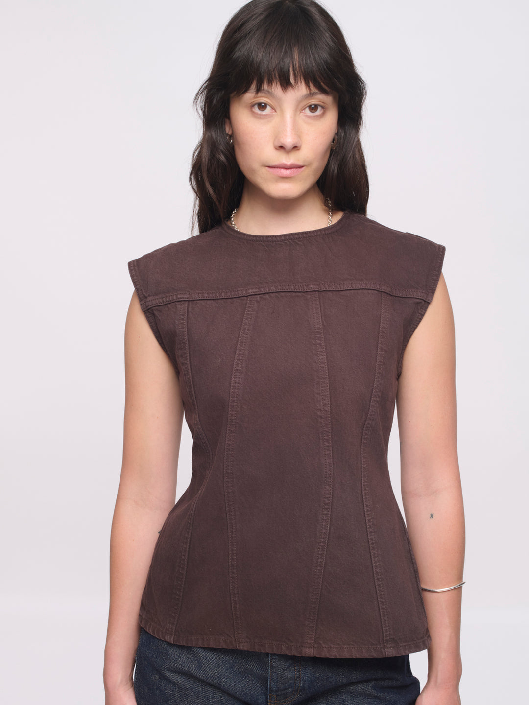Closed Back Top - Ganache