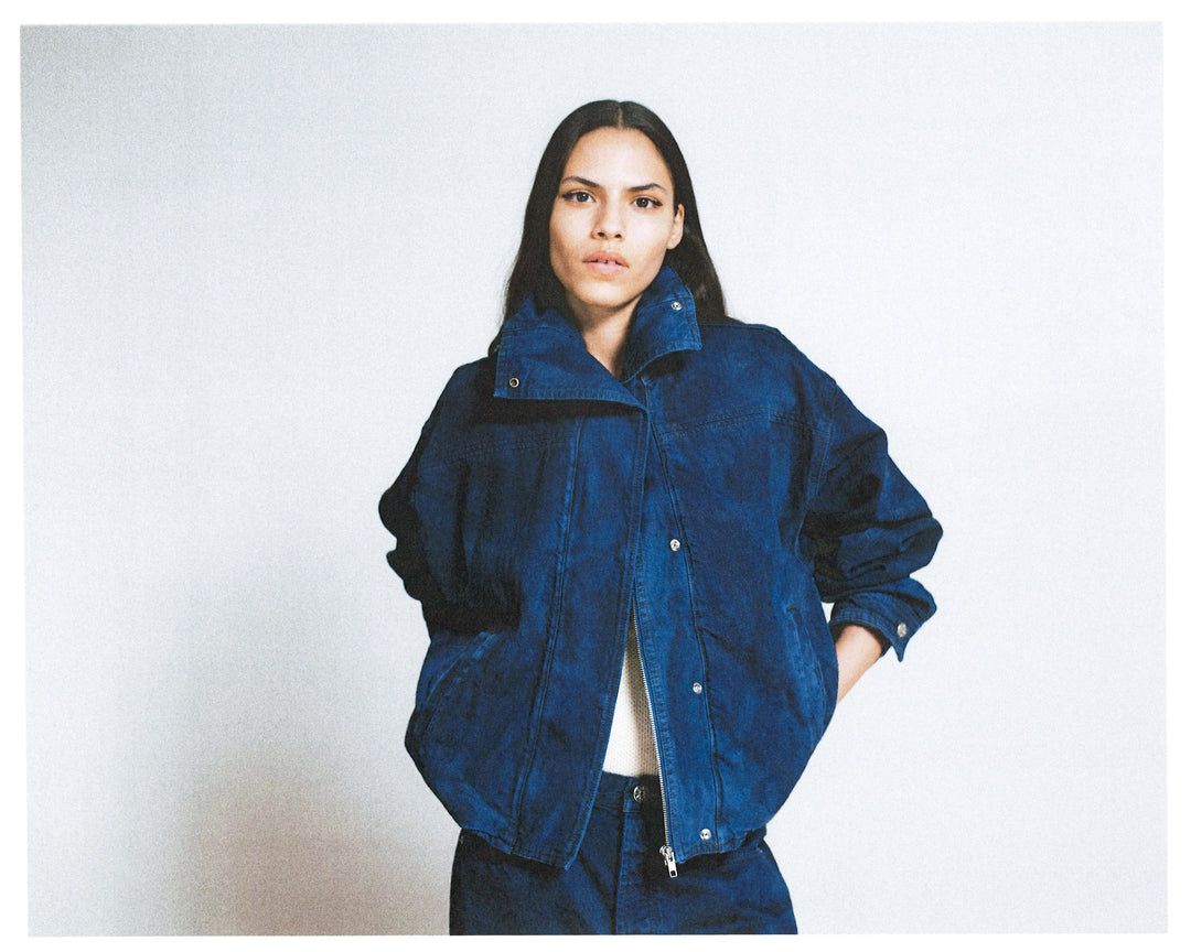 Funnel Stills Jacket - Deep Blue Crackle