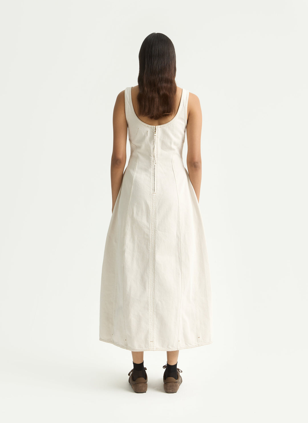 Cocoon Bustier Dress - Salt